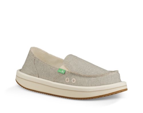 Sanuk Womens Donna Rocker Beige Shoes | IPMNYU941